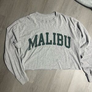 Brandy Melville Cropped Malibu Long Sleeve